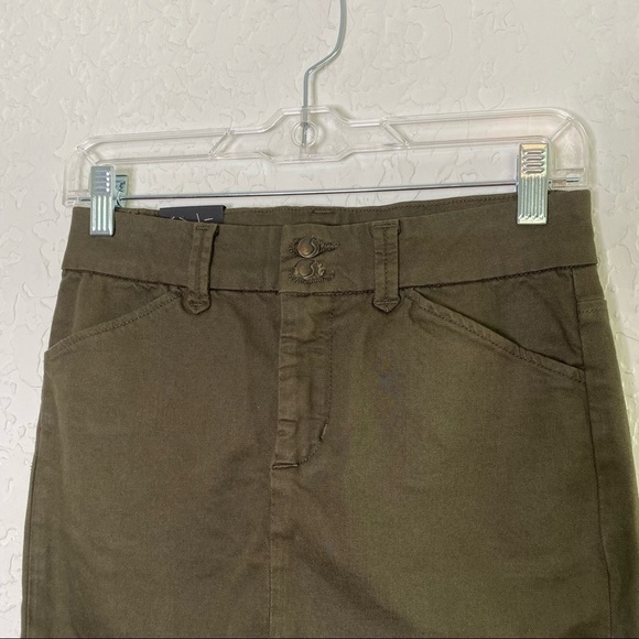NEW Joe’s Academy Pencil Skirt In Cadence Green 24 - Picture 4 of 11